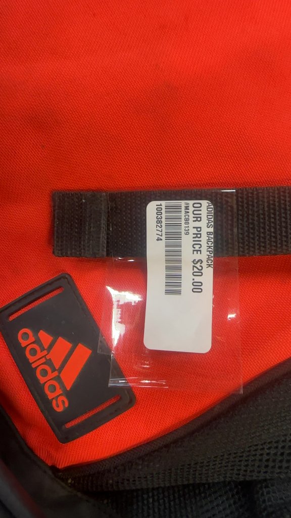 Adidas Backpack Red and Black Good Condition