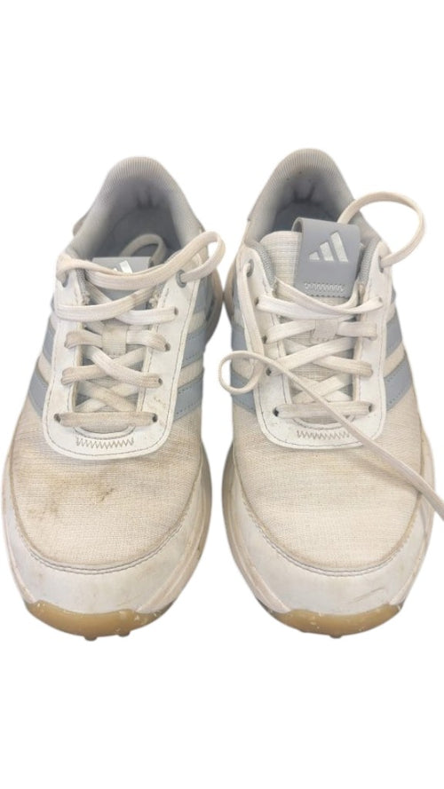 Adidas Junior Golf Shoes White/Grey Size 3