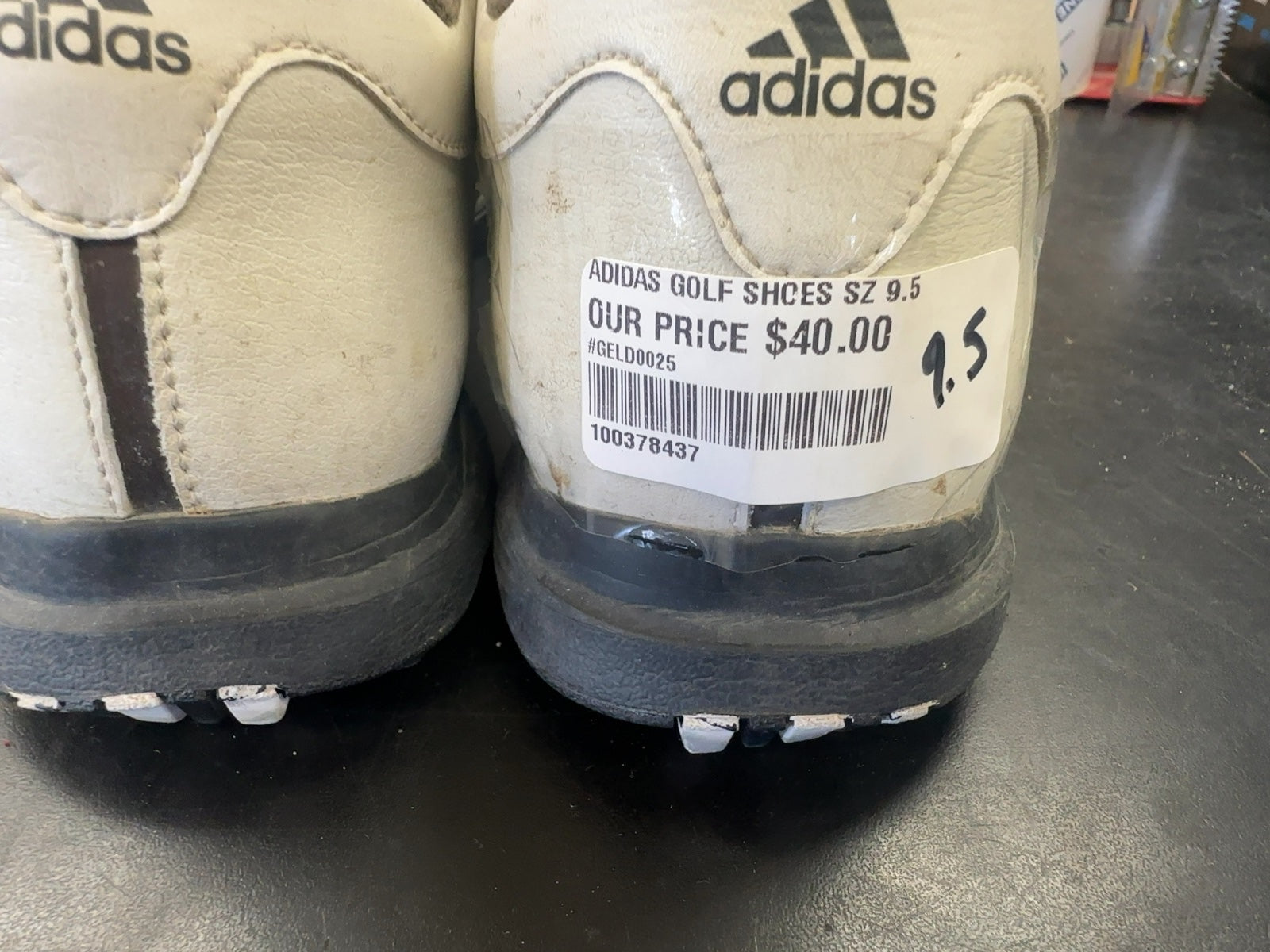 Adidas Traxion Golf Shoes - Size 9.5