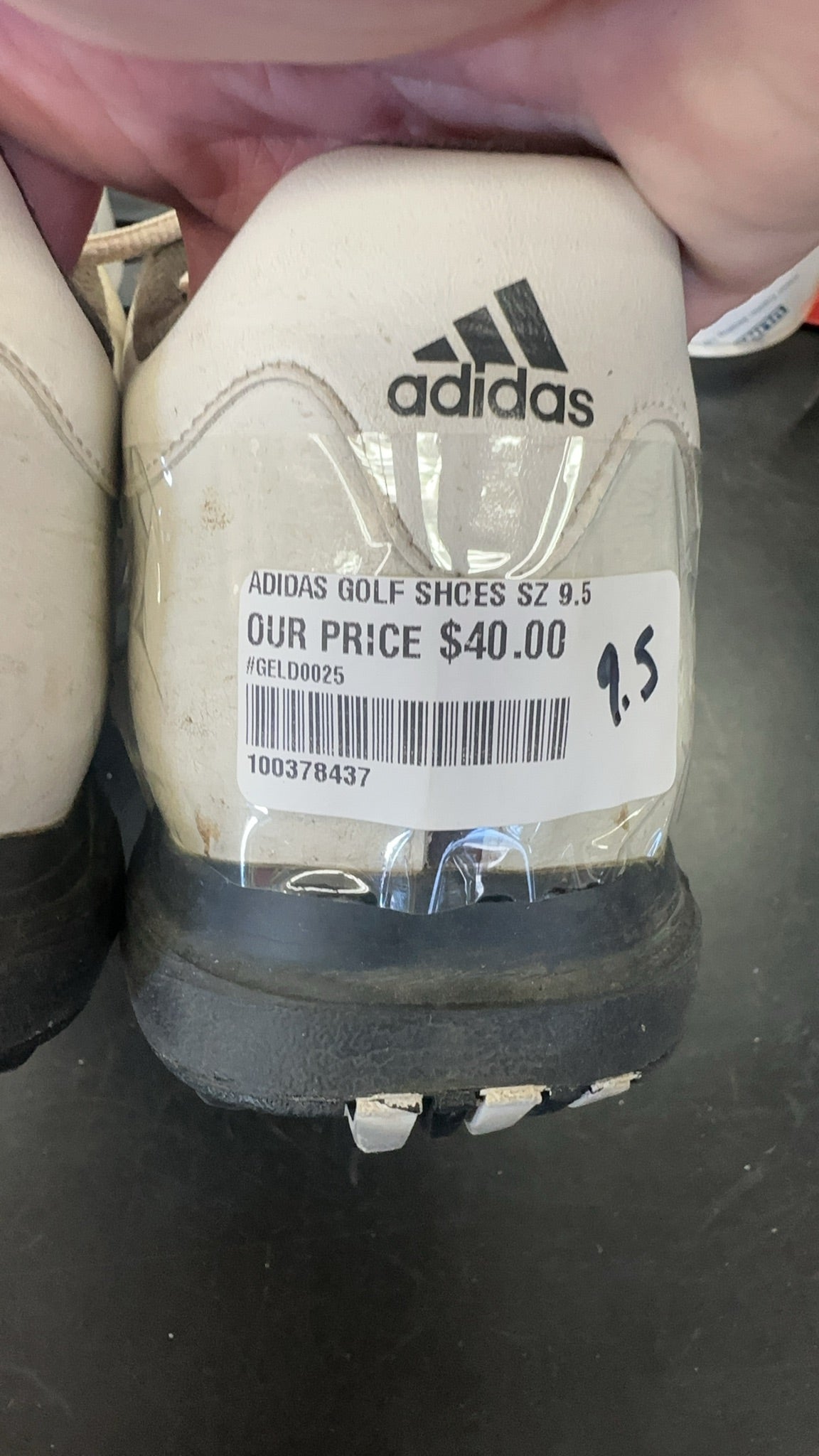 Adidas Traxion Golf Shoes - Size 9.5