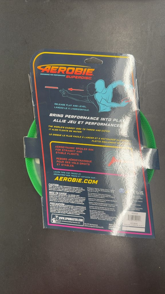 Aerobie Flying Disc Superdisc Green New