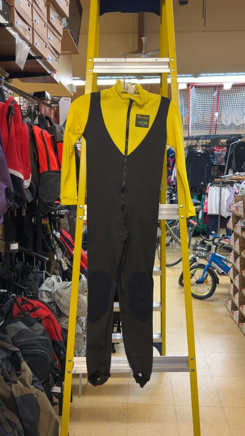 Aeroskin Full Body Dive Skin Suit Yellow/Black Good Condition Size M