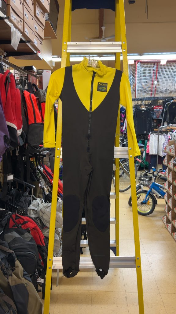 Aeroskin Full Body Dive Skin Suit Yellow/Black Good Condition Size M