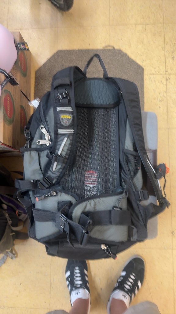 Asolo Hiking Backpack Free Flow System Black/Grey Good Condition