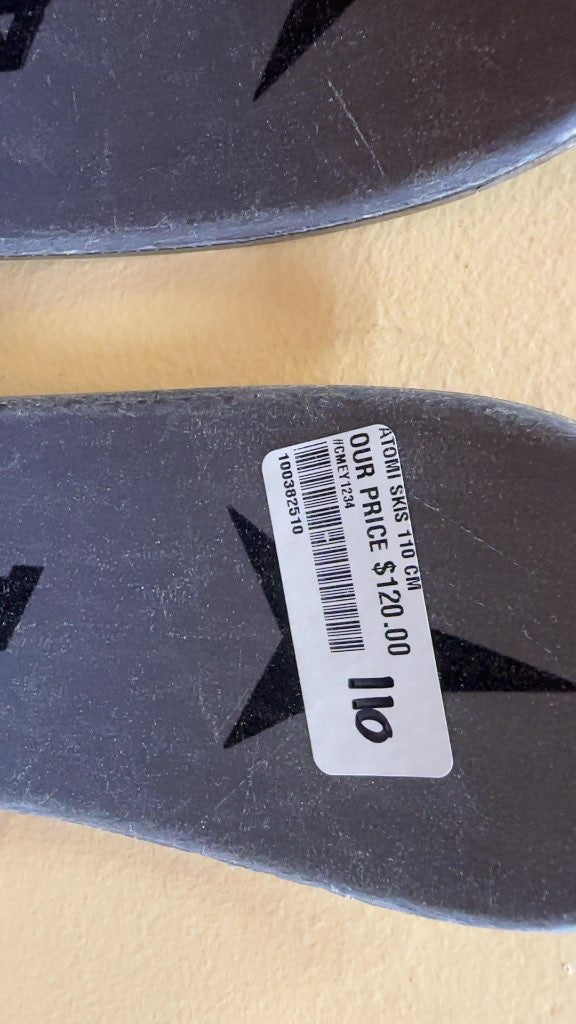 Atomic Bent Chetler Skis with Look NX7 Bindings Used 110 cm