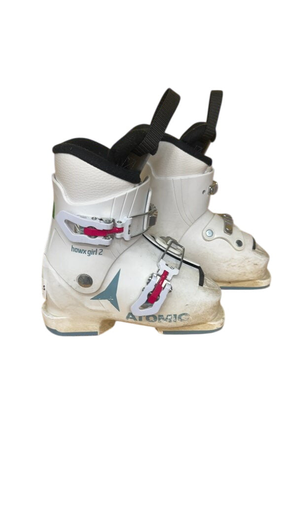 Atomic Kids Ski Boots Hawx Girl 2 Used Size 18.5
