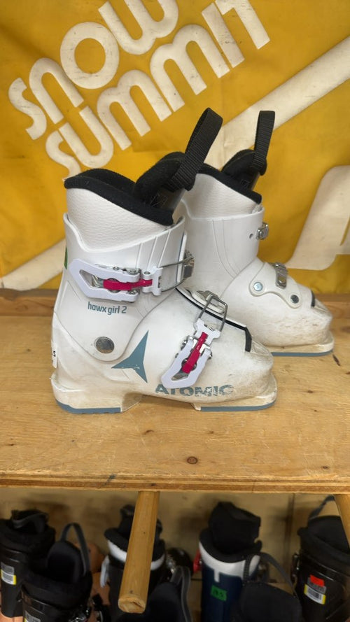 Atomic Kids Ski Boots Hawx Girl 2 Used Size 18.5