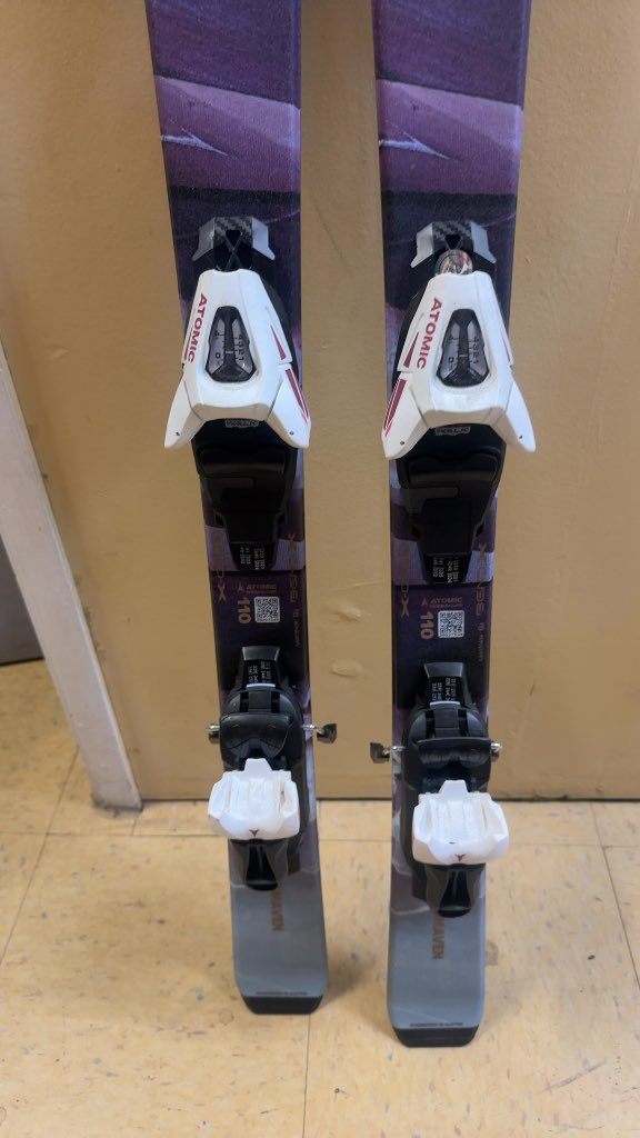 Atomic Maven Junior Skis 110cm Purple Excellent Condition