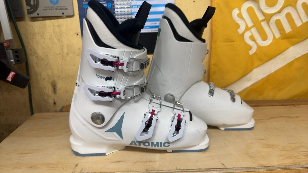 Atomic Ski Boots Hawx Jr 4 White Used Size 26.5