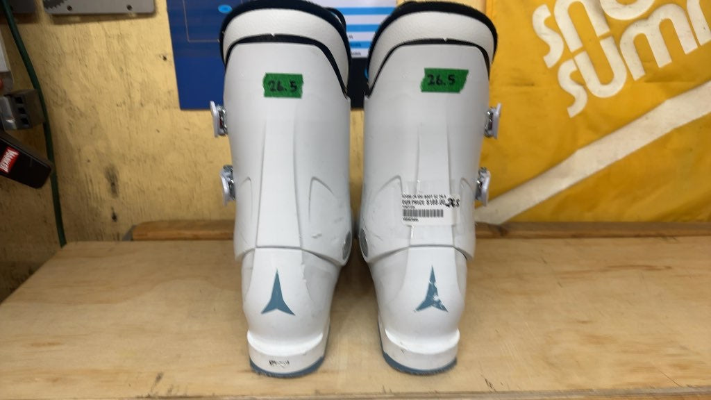Atomic Ski Boots Hawx Jr 4 White Used Size 26.5
