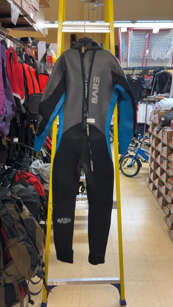 BARE Full Body Wetsuit Blue/Grey/Black Good Condition Size XL