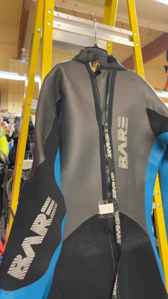 BARE Full Body Wetsuit Blue/Grey/Black Good Condition Size XL