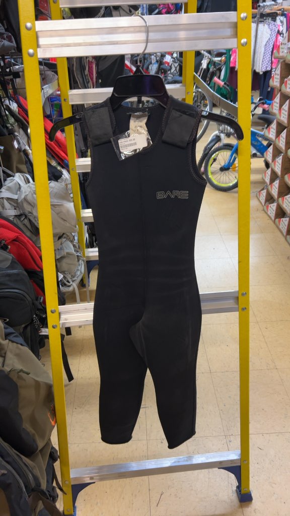 BARE Junior John Wetsuit Sleeveless Black Good Condition Size 8