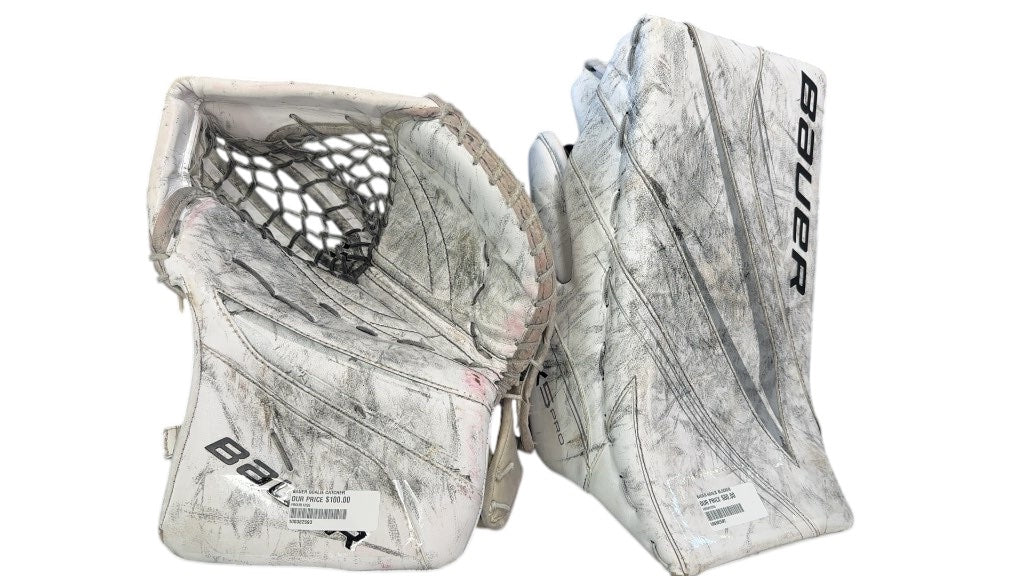 Bauer Goalie Catcher & Blocker Vapor X5 Pro White Used