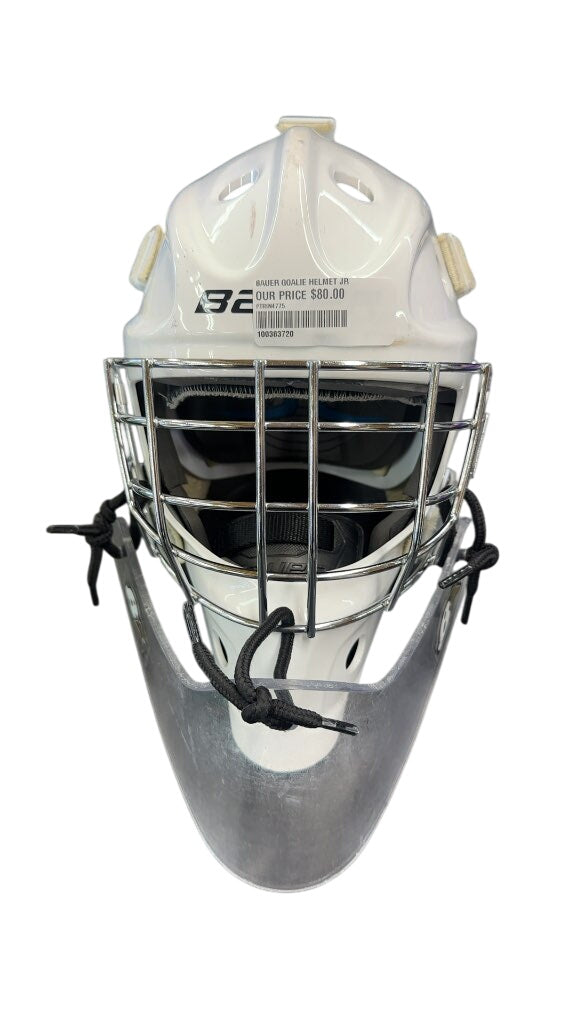 Bauer Goalie Helmet 930 White Used Junior