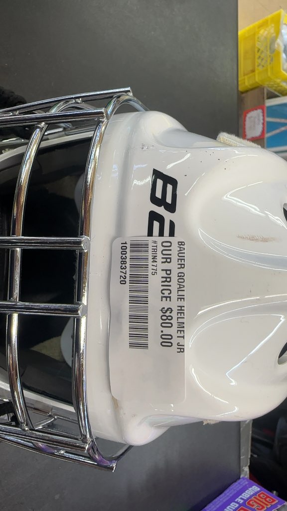 Bauer Goalie Helmet 930 White Used Junior