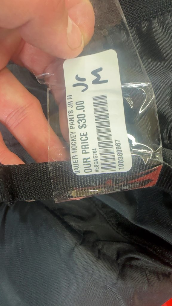 Bauer Hockey Pants Lil' Sport Black Good Condition Junior Medium