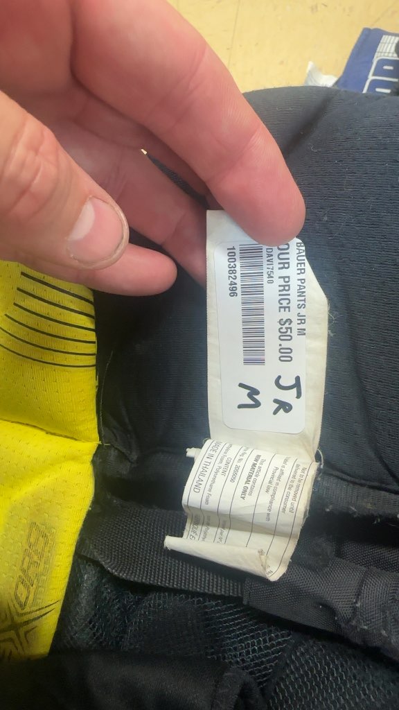 Bauer Hockey Pants Supreme 1S Junior Medium Used Black