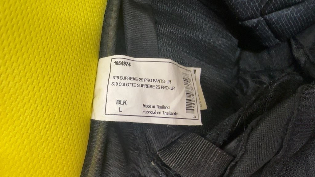 Bauer Hockey Pants Supreme 2S Pro Black Good Condition Junior Large