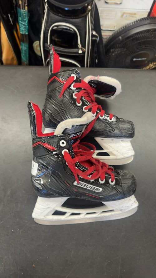 Bauer Hockey Skates NSX Black/Red Used Size 1