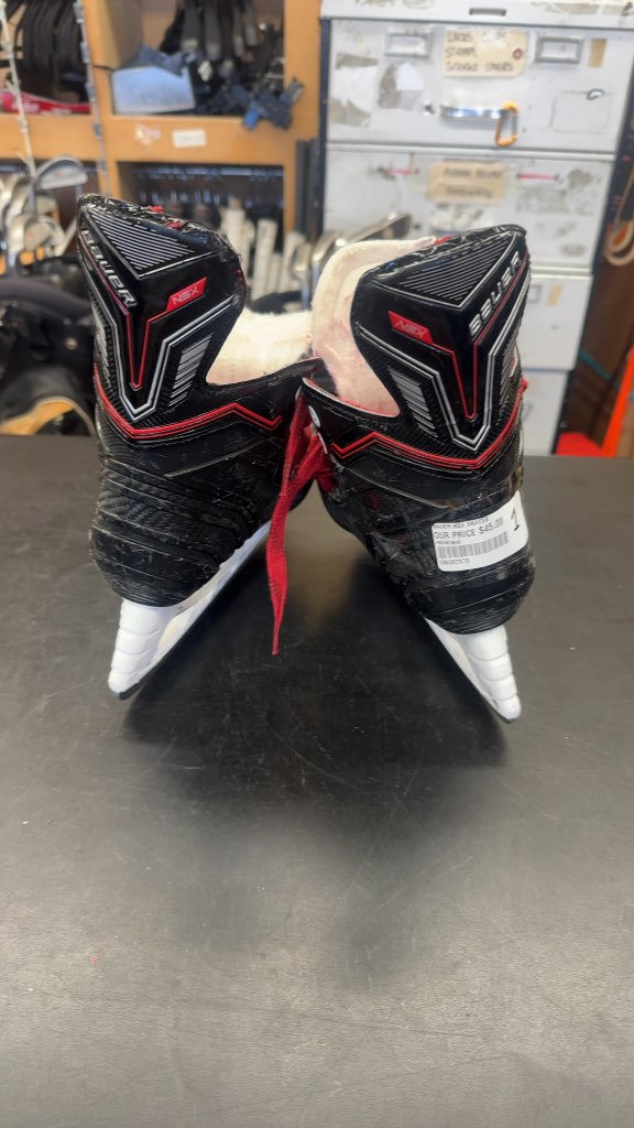 Bauer Hockey Skates NSX Black/Red Used Size 1