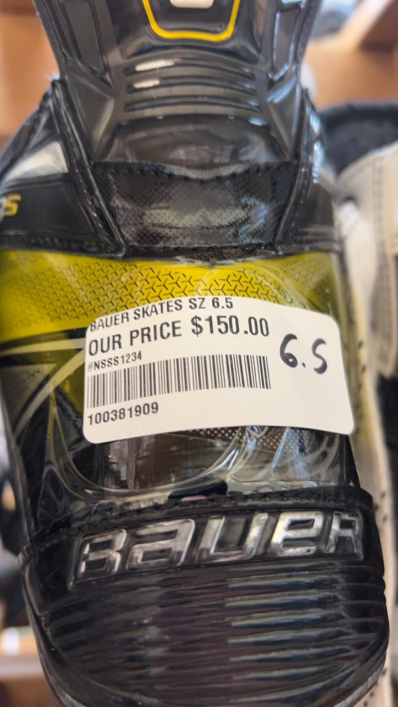 Bauer Hockey Skates Supreme S35 Good Condition Size 6.5