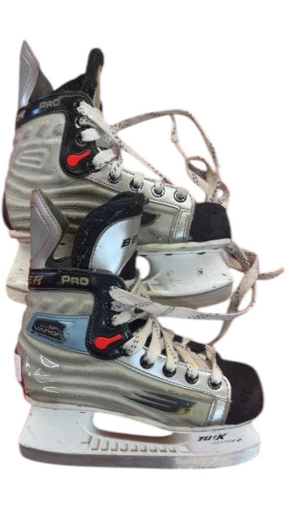 Bauer Hockey Skates Vapor Pro Silver/Black Used Size 2