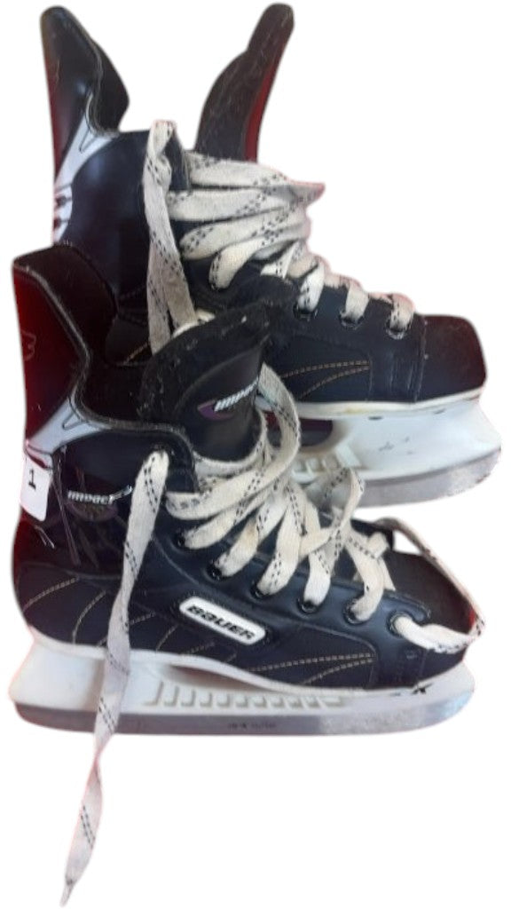 Bauer Impact Hockey Skates Used Size 1
