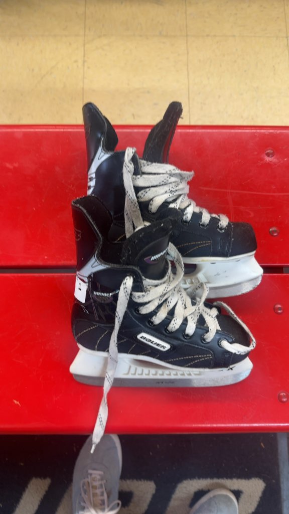 Bauer Impact Hockey Skates Used Size 1