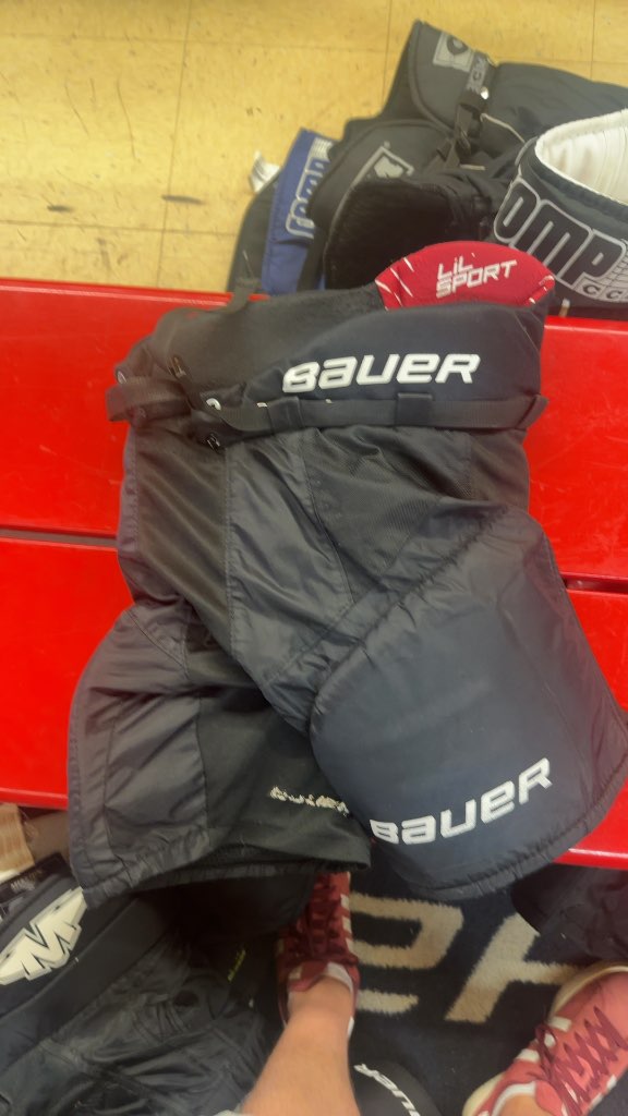 Bauer Lil Sport Junior Hockey Pants Black Used Junior Small