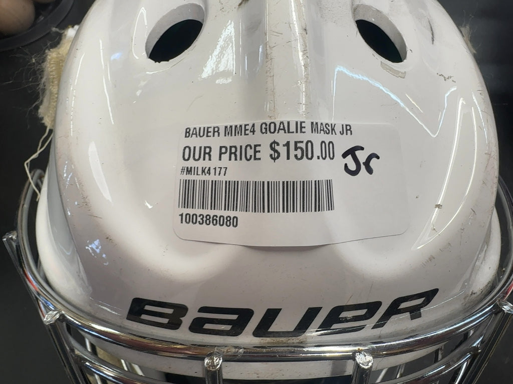 Bauer NME4 Junior Goalie Mask - White