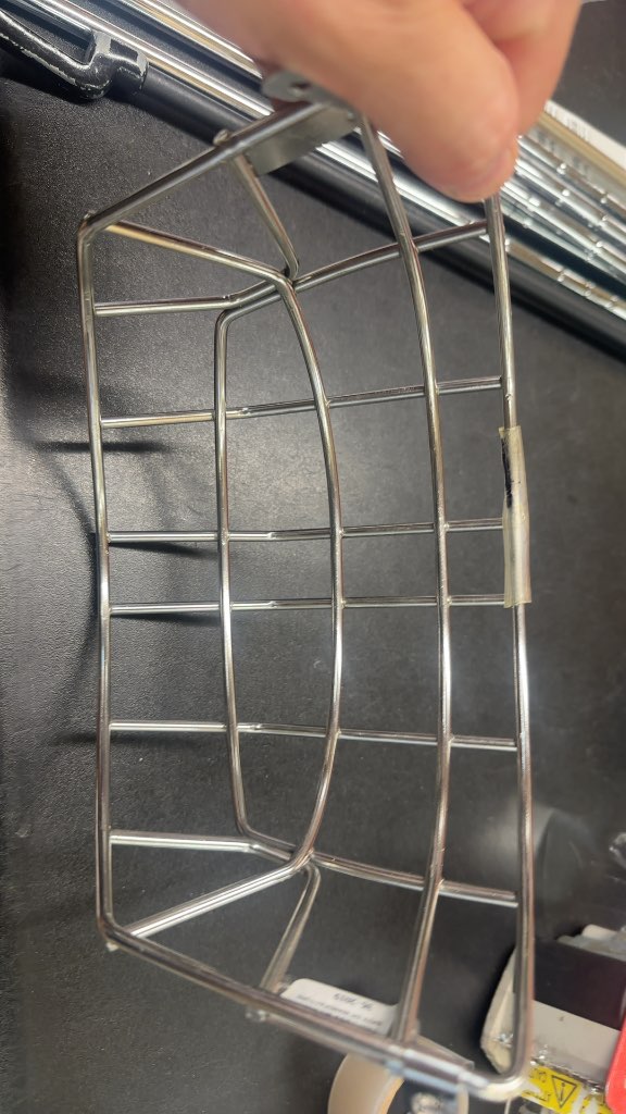 Bauer Profile X Senior Goalie Mask Cage - Chrome - Good Condition