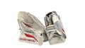 Bauer R2000 Goalie Blocker and Catcher Set White/Red Used Junior