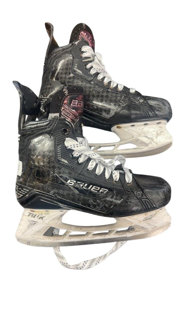 Bauer Supreme Mach Hockey Skates - Size 8 Fit 2. In good shape with some cosmetic wear boot still very stiff