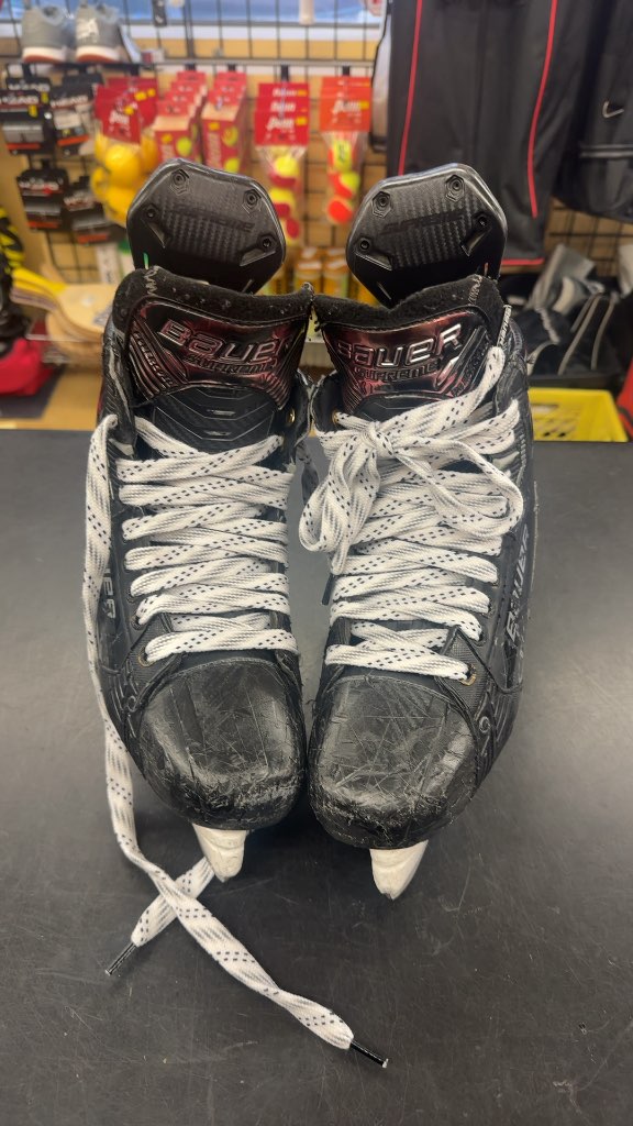 Bauer Supreme Mach Hockey Skates - Size 8 Fit 2. In good shape with some cosmetic wear boot still very stiff