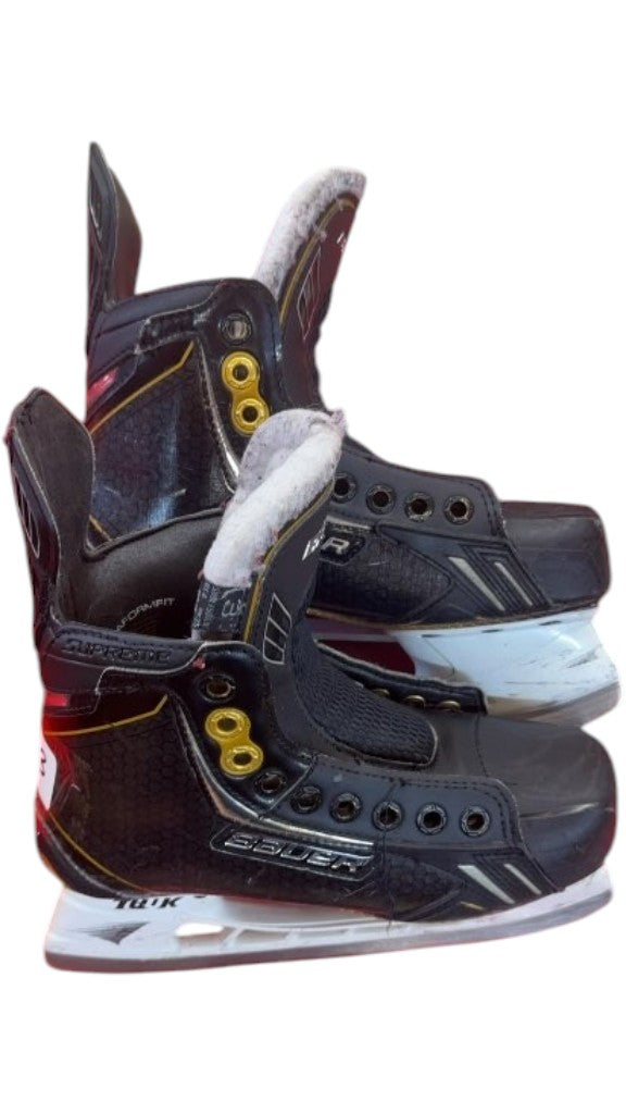 Bauer Supreme One.9 Hockey Skates Black/Gold Used Size 3