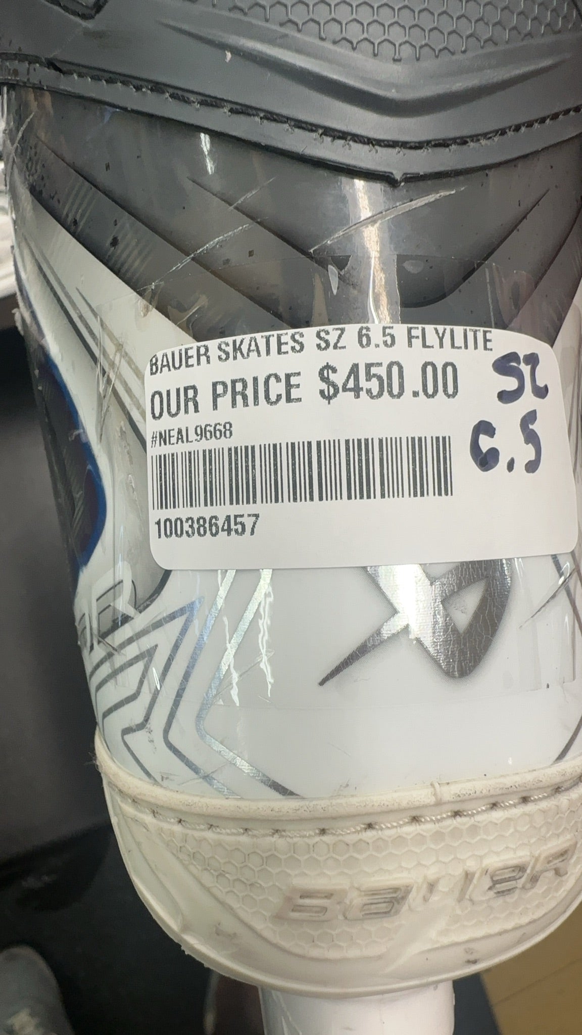 Bauer Vapor Flylite Hockey Skates - Size 6.5 Fit 3with fly TI steel