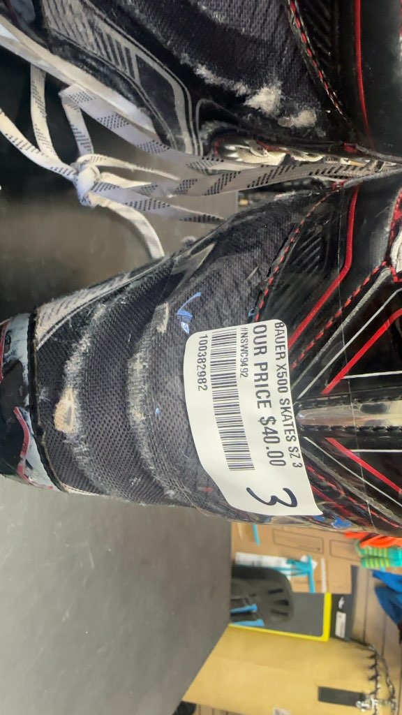 Bauer Vapor X500 Hockey Skates Used Size 3
