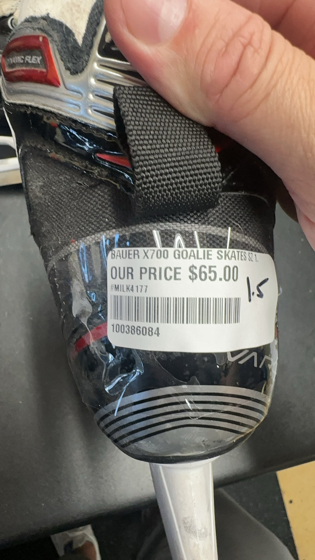 Bauer Vapor X700 Goalie Skates - Size 1.5
