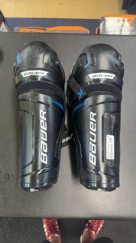 Bauer X Hockey Shin Guards Used 13"