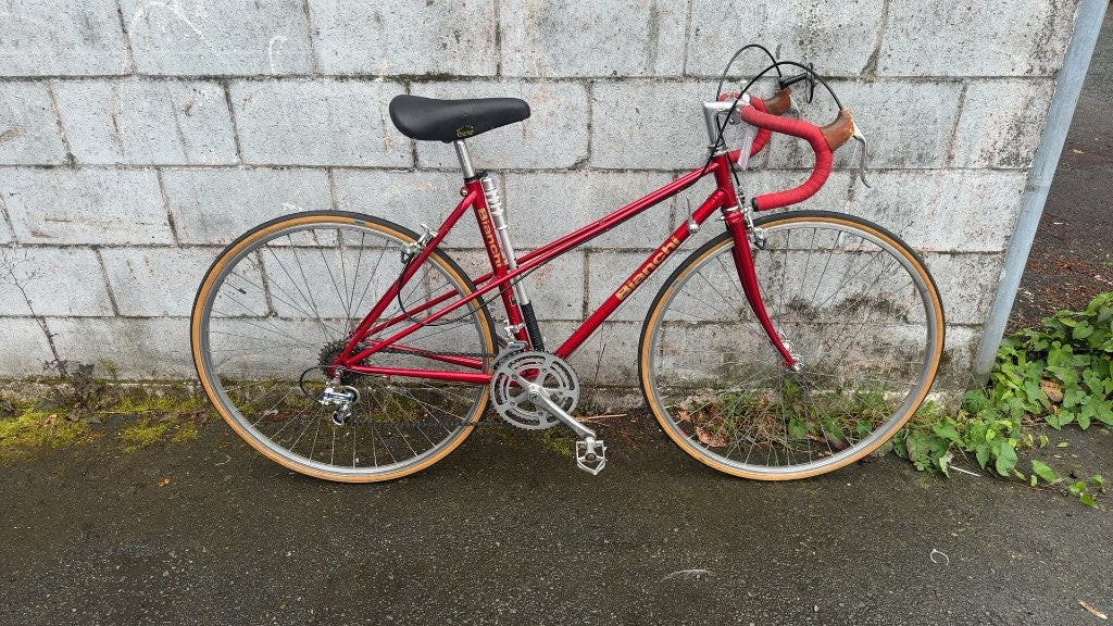 Bianchi Vintage Road Bike 700C Red Used