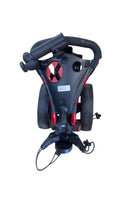 Big Max IQ 3-Wheel Foldable Golf Push Cart Red/Black Good Condition