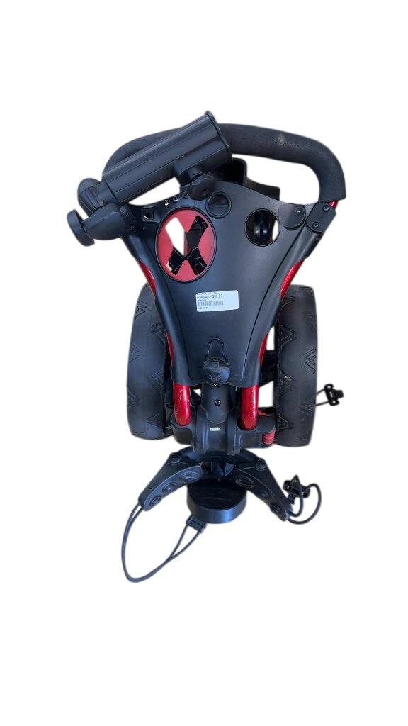 Big Max IQ 3-Wheel Foldable Golf Push Cart Red/Black Good Condition