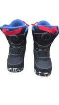 Burton Grom BOA Kids Snowboard Boots Black/Blue Good Condition Size 1K
