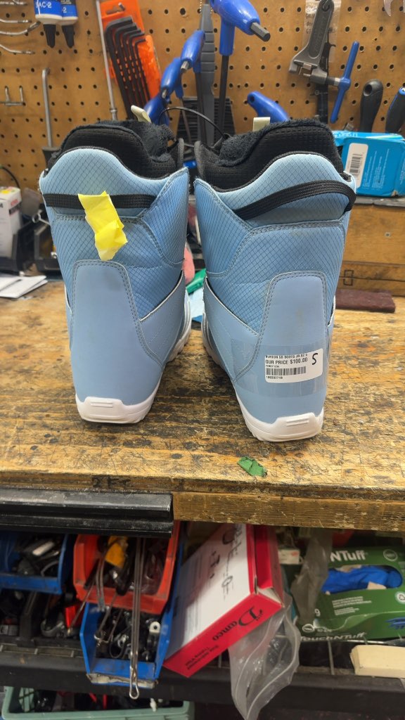 Burton Smalls BOA Snowboard Boots Junior Size 5 Light Blue