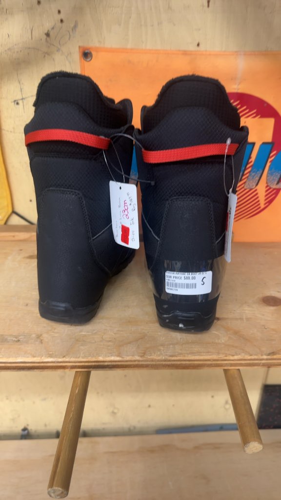 Burton Zip Line Junior Snowboard Boots Black Size 5