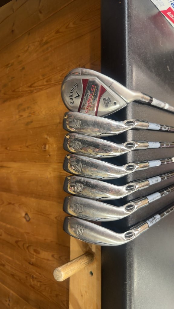 Callaway Diablo Edge Iron Set 4H 5-PW Regular Flex Graphite 7 Pieces