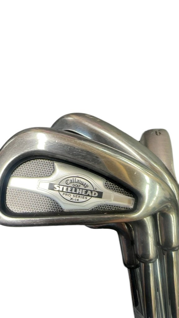 Callaway Steelhead Pro Series X-14 Iron Set 3-9PW Regular Flex Good Condition
