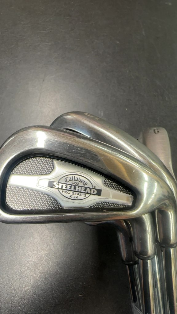 Callaway Steelhead Pro Series X-14 Iron Set 3-9PW Regular Flex Good Condition