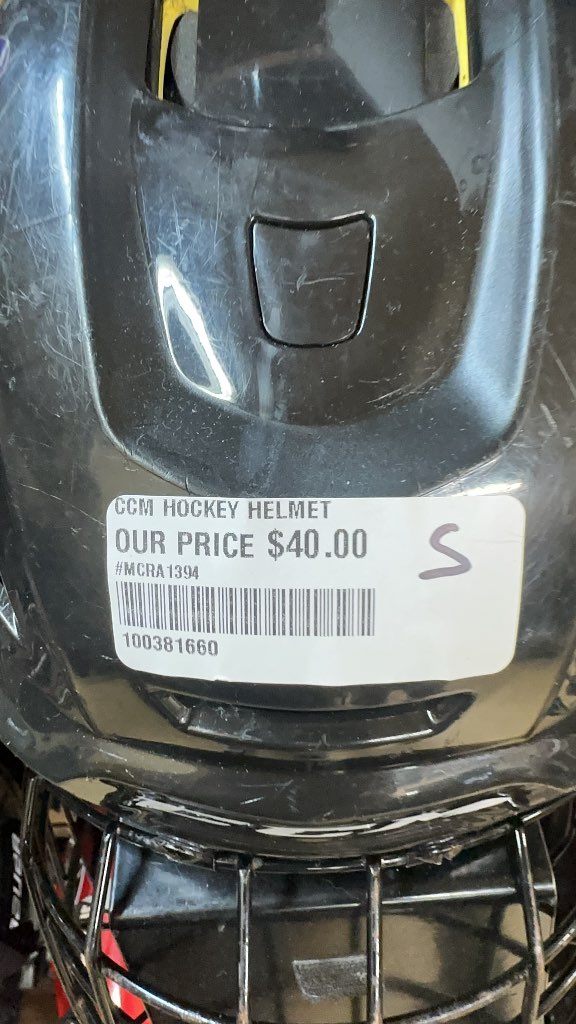 CCM Hockey Helmet with Cage - Black - Small